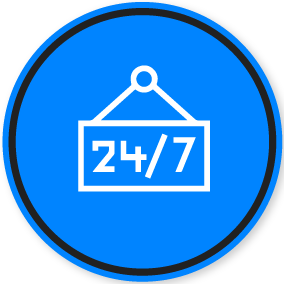 Servicio disponible 24 horas 7 días